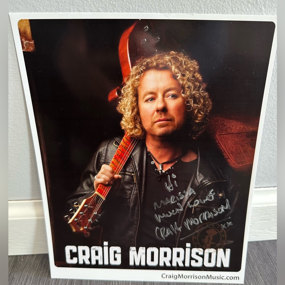 Craig Morrison autographed poster - like new condition